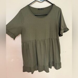 SHEIN Maternity Ruffle Hem Women's Top